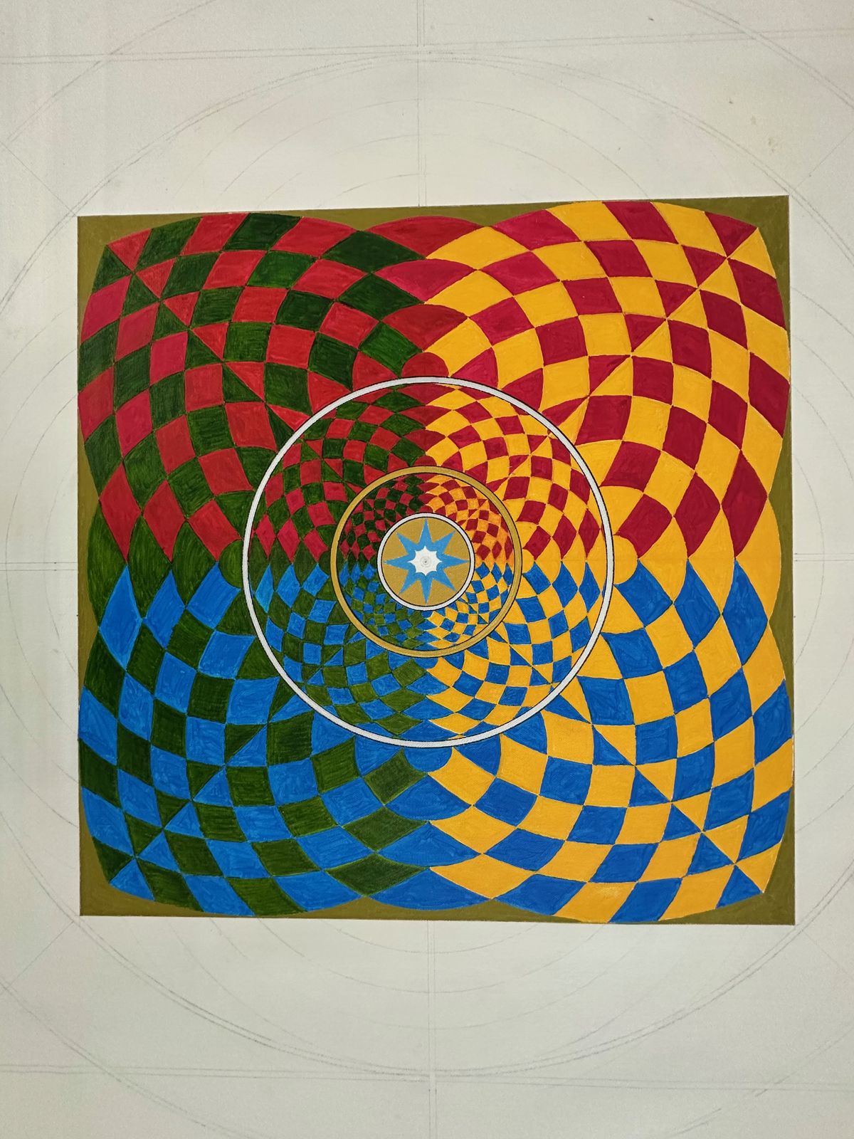 The four-colour diamond wheel complete